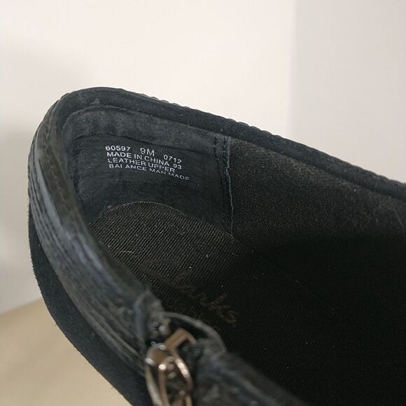 Clarks Black Ankle Boots - Picture 3 of 10